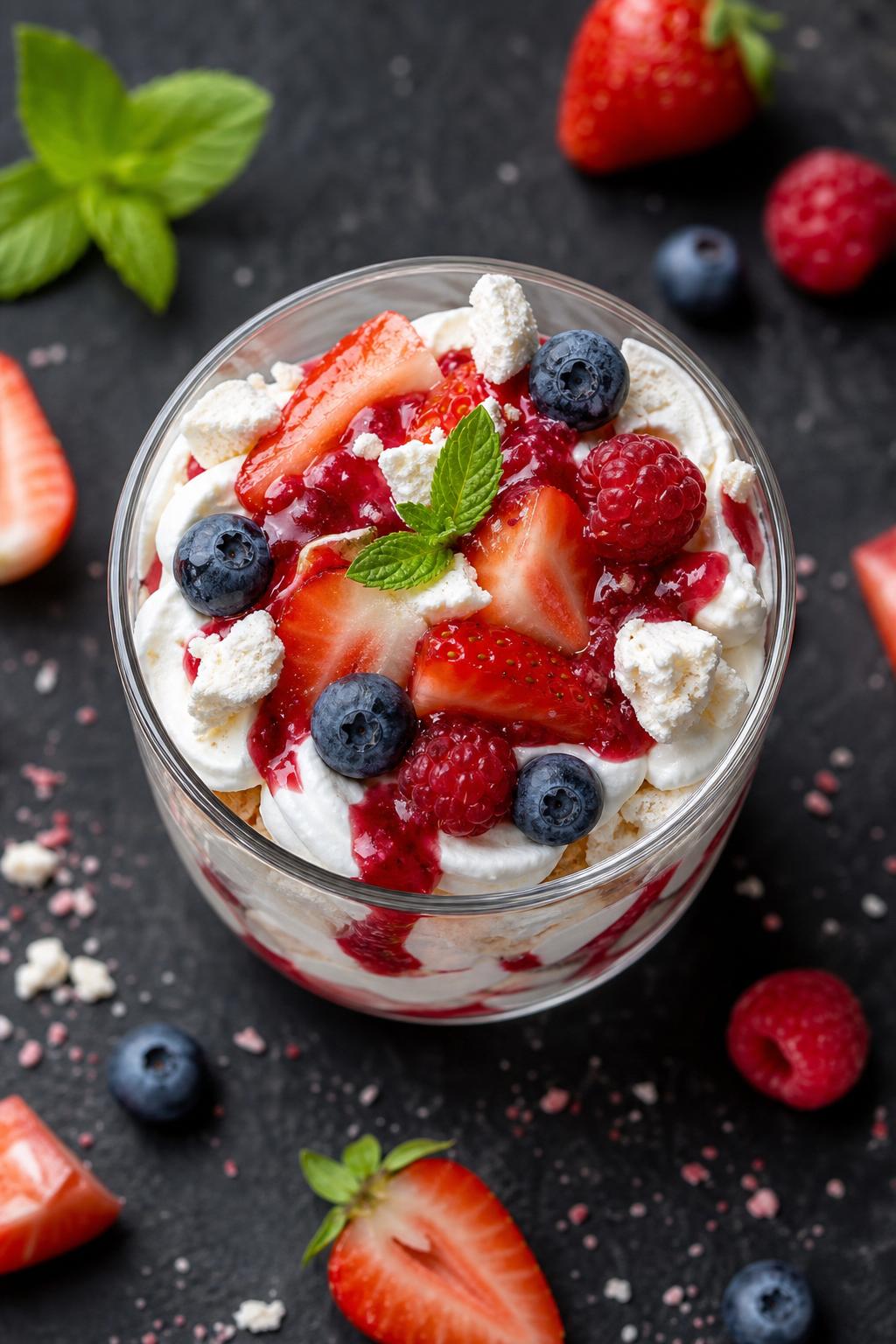 Pavlova in a cup
